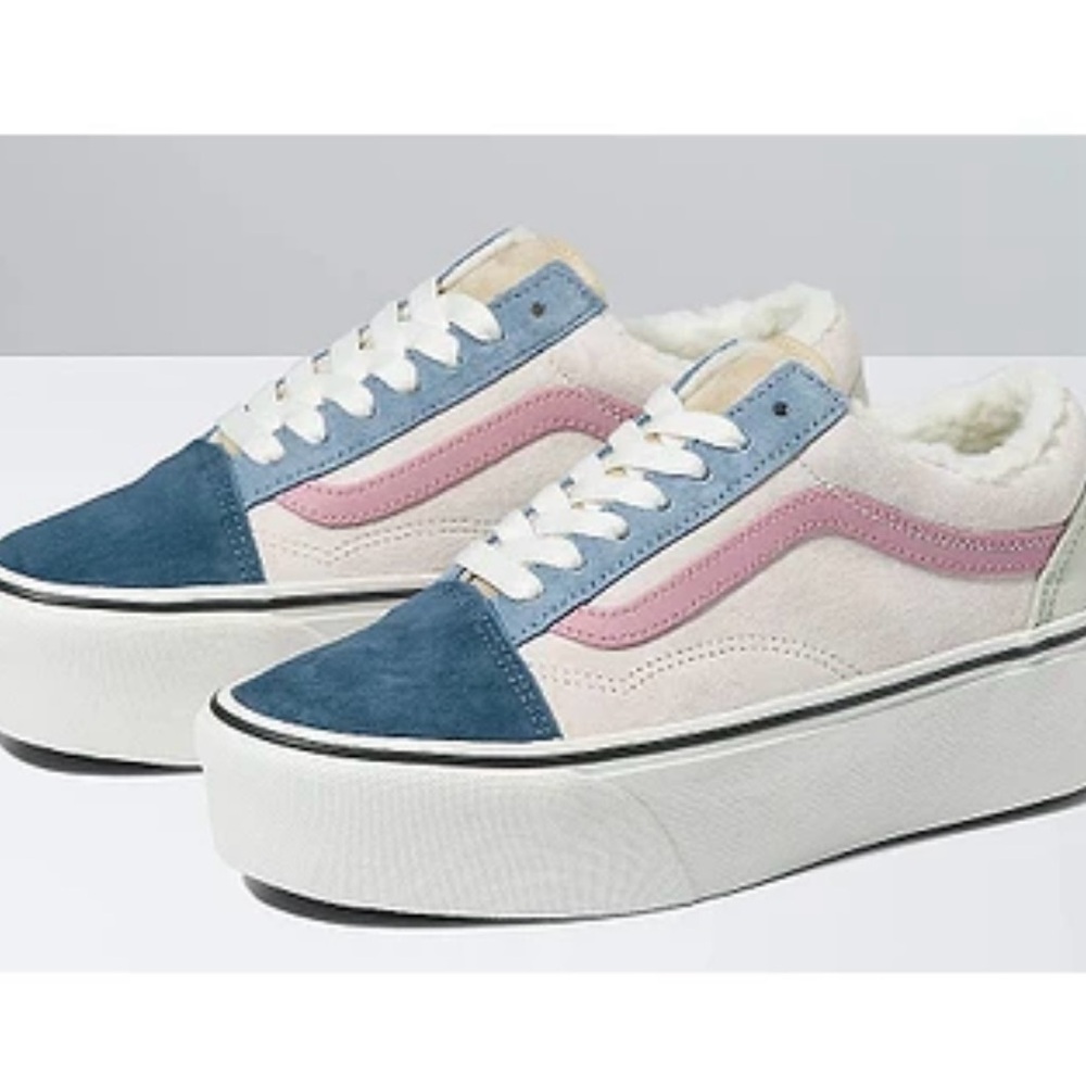 Old Skool Stac Vans Blue and Pink Old Skool Sneakers